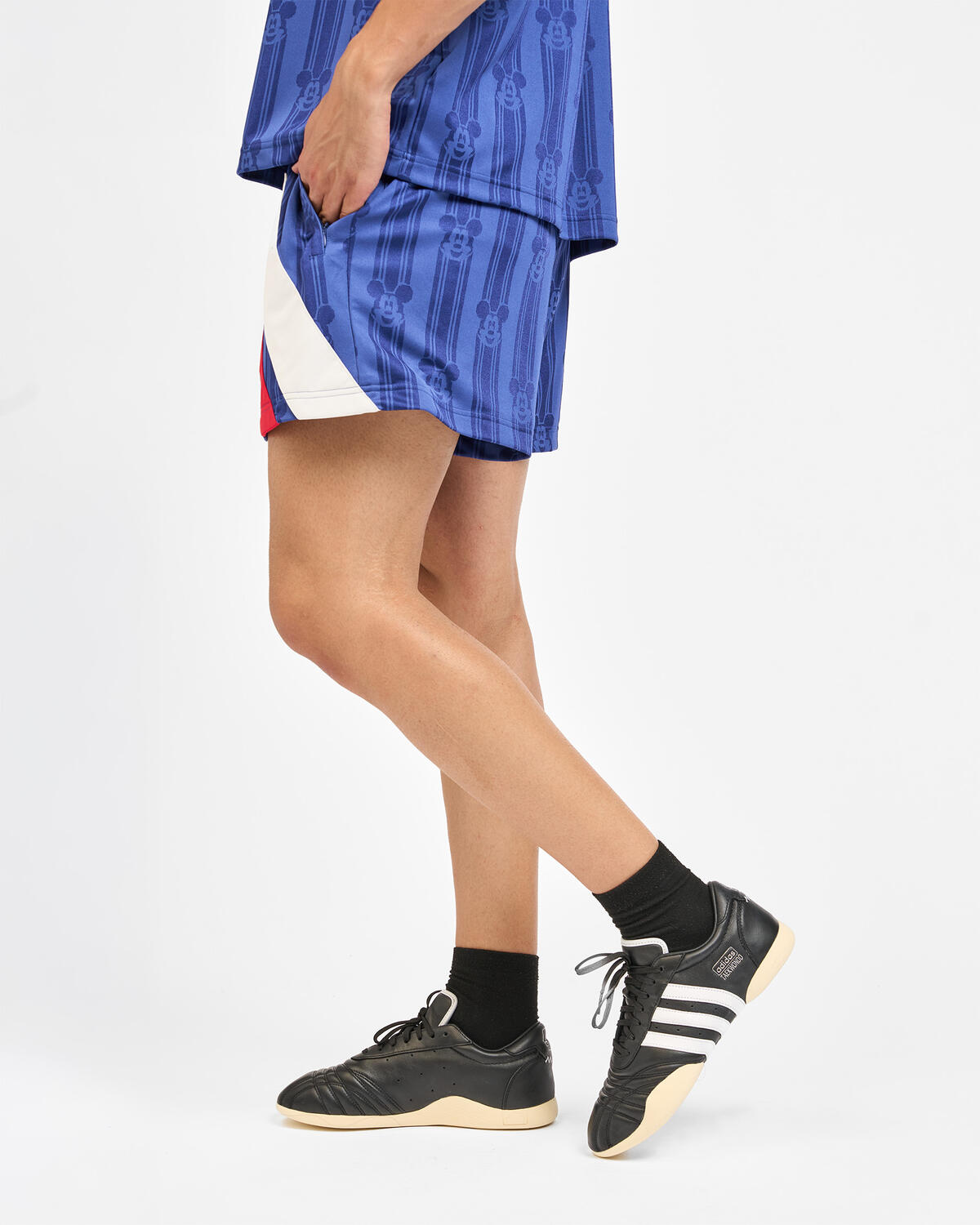 adidas Originals x Brain Dead x Disney Football Shorts Victory Blue - Image 22