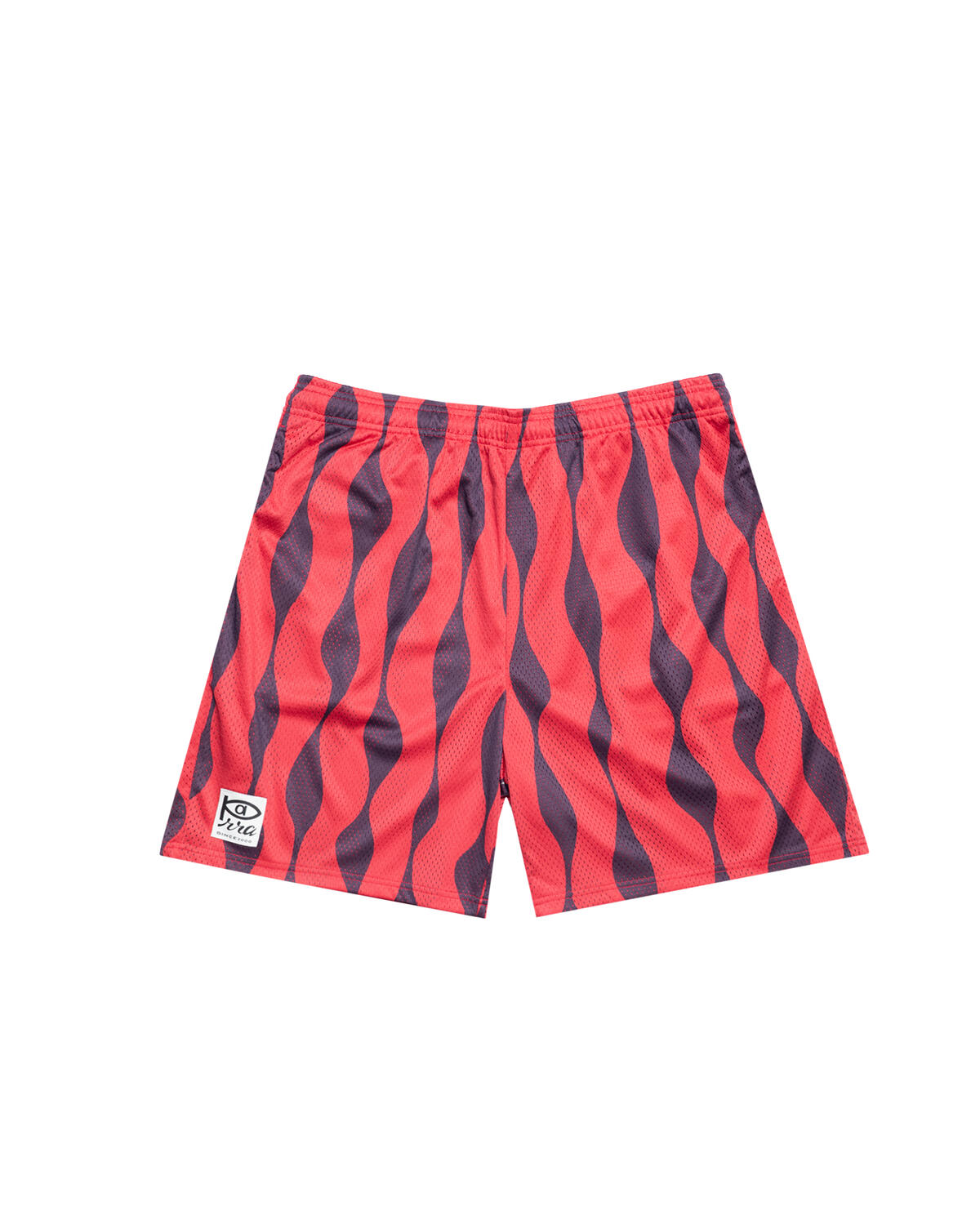by Parra Waved mesh shorts