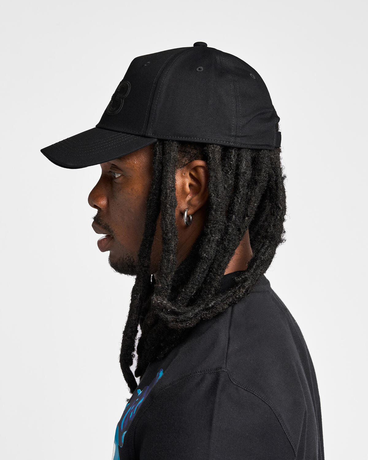 Y-3 Logo Cap - Black/Black - Image 4