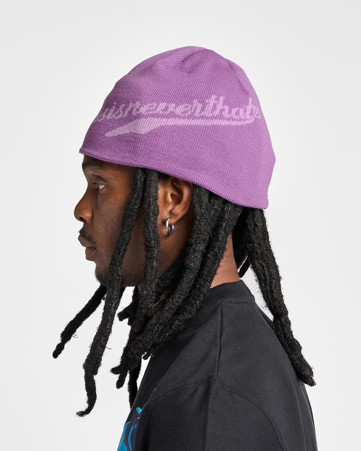 thisisneverthat Script-Logo No Cuff Beanie - Image 4