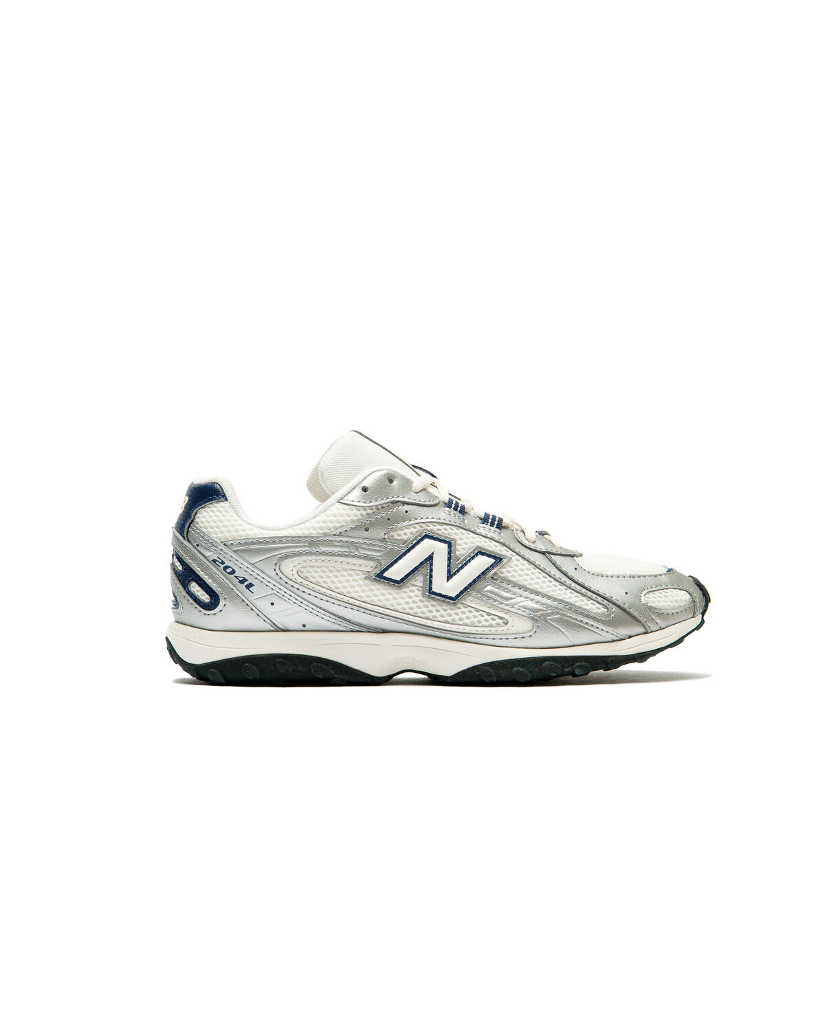 New Balance 204L - Sea Salt / Silver Metallic / NB Navy - Image 1