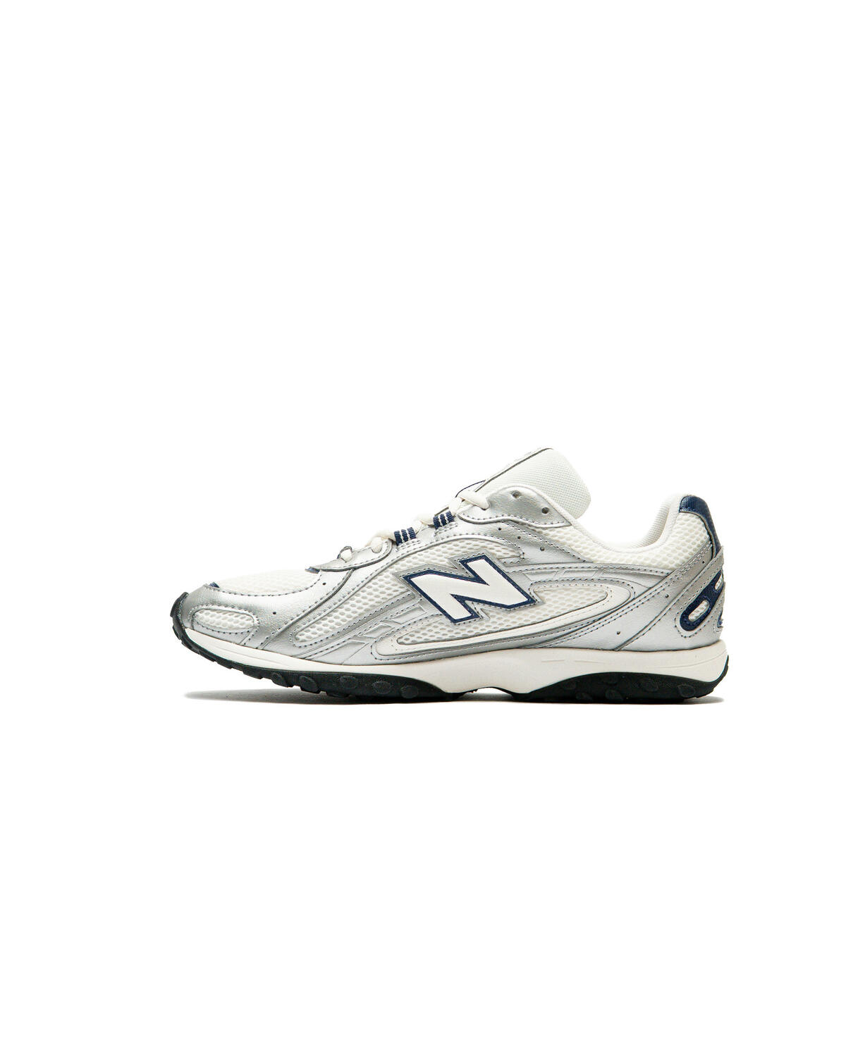 New Balance 204L - Sea Salt / Silver Metallic / NB Navy - Image 3