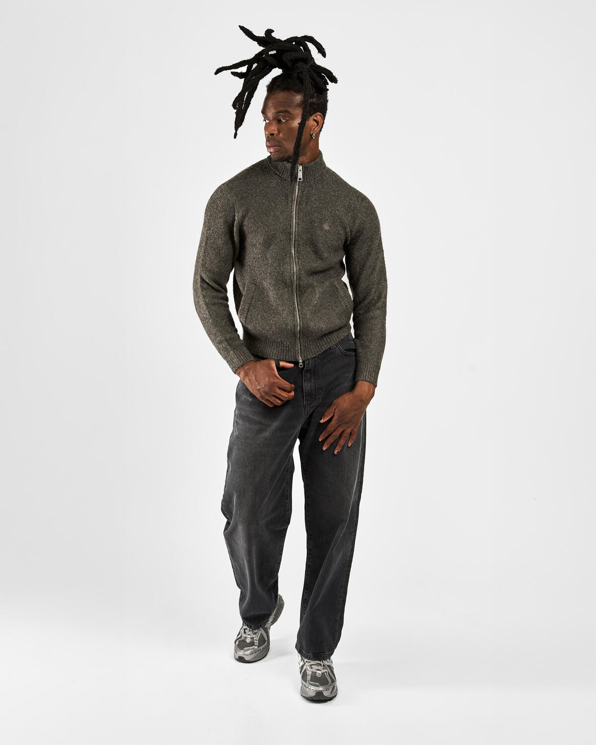 Carhartt WIP Curtis Sweater Jacket - Image 4