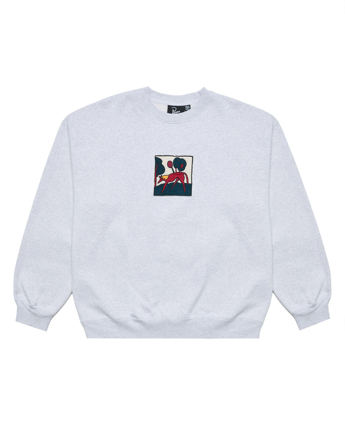 by Parra Long lost leg crew neck sweatshirt
