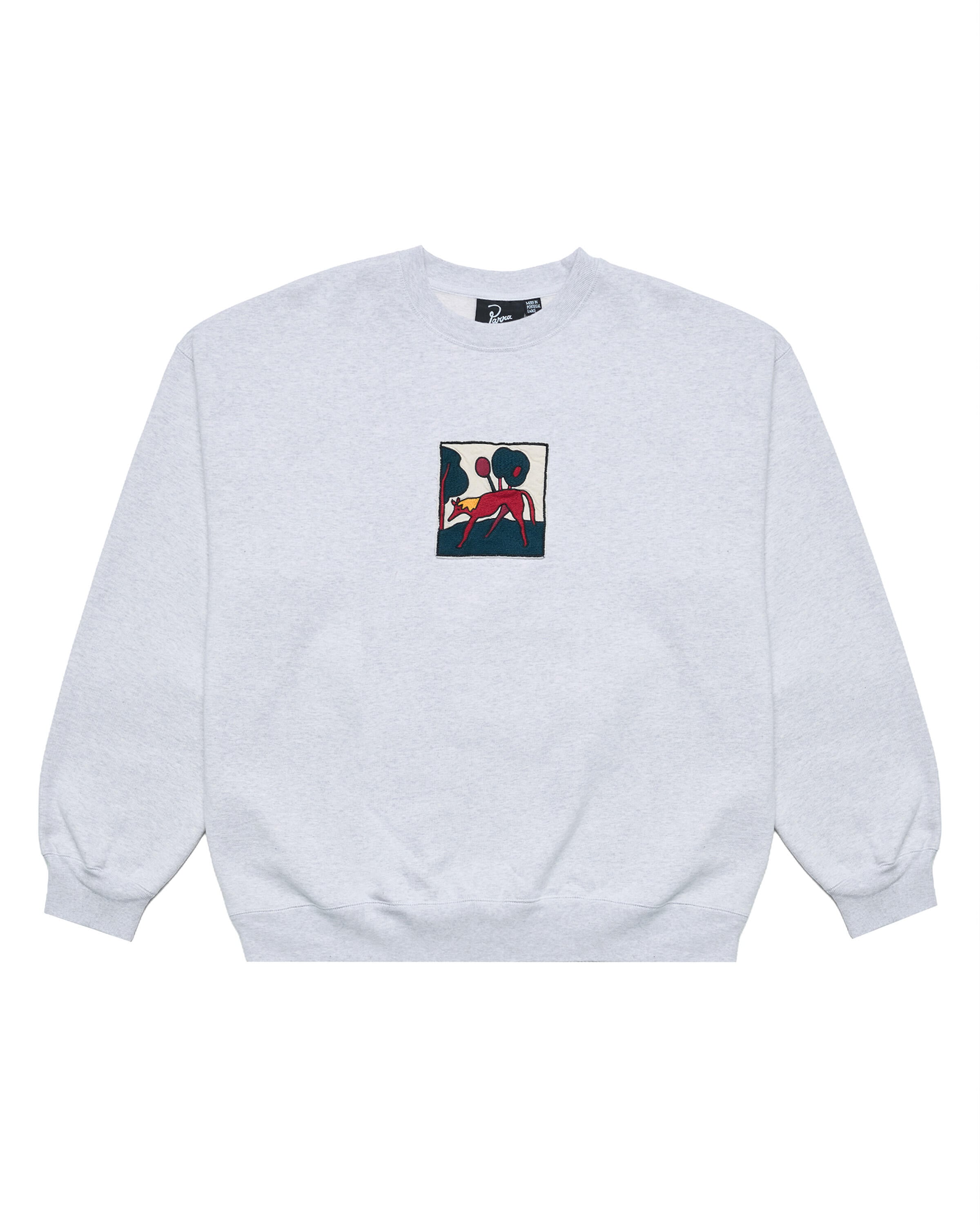 by Parra Long lost leg crew neck sweatshirt