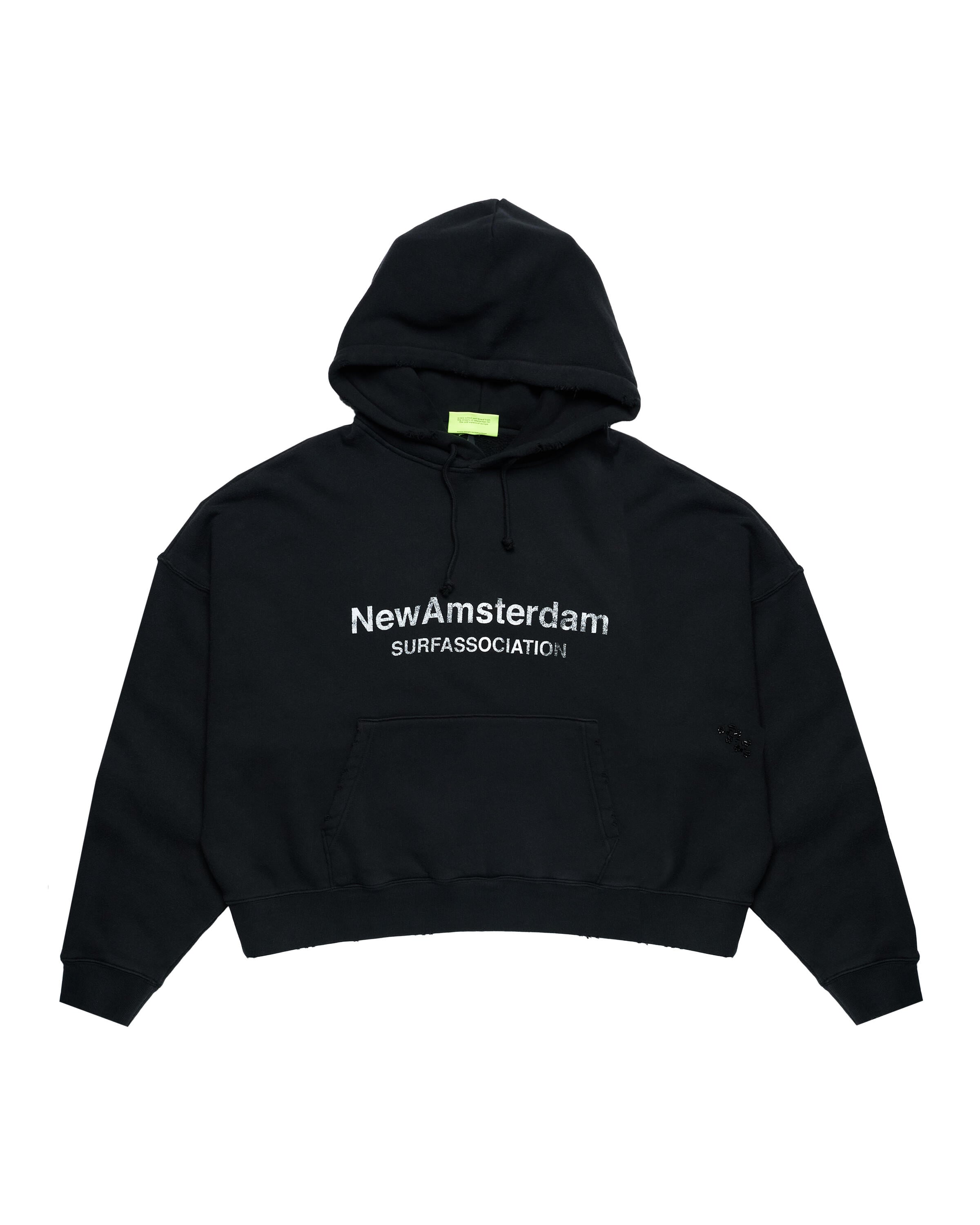 NEW AMSTERDAM SURF ASSOCIATION WORKED LOGO HOODIE