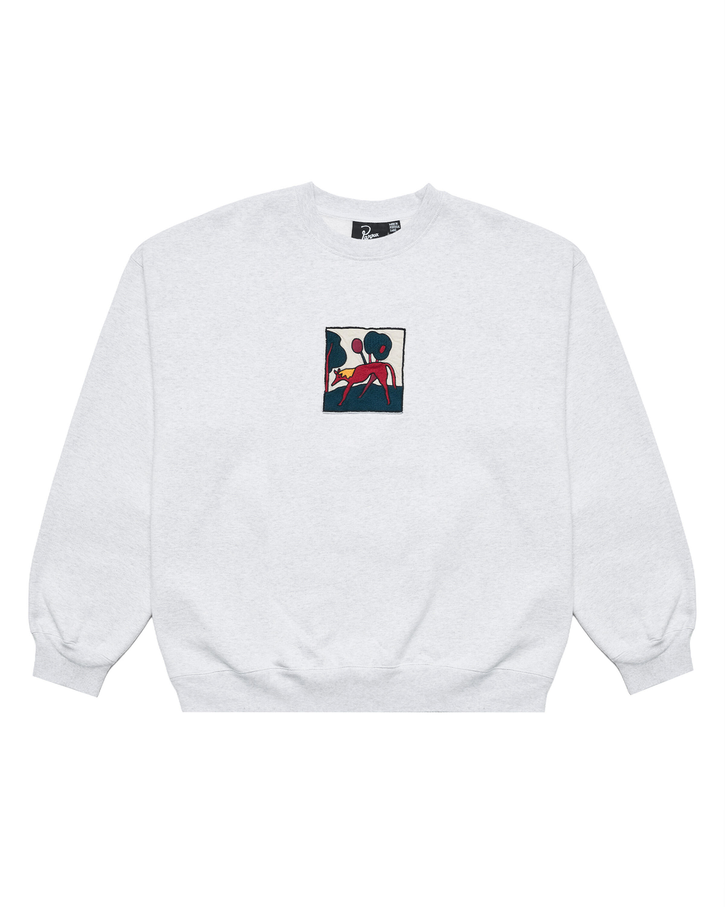 by Parra Long lost leg crew neck sweatshirt