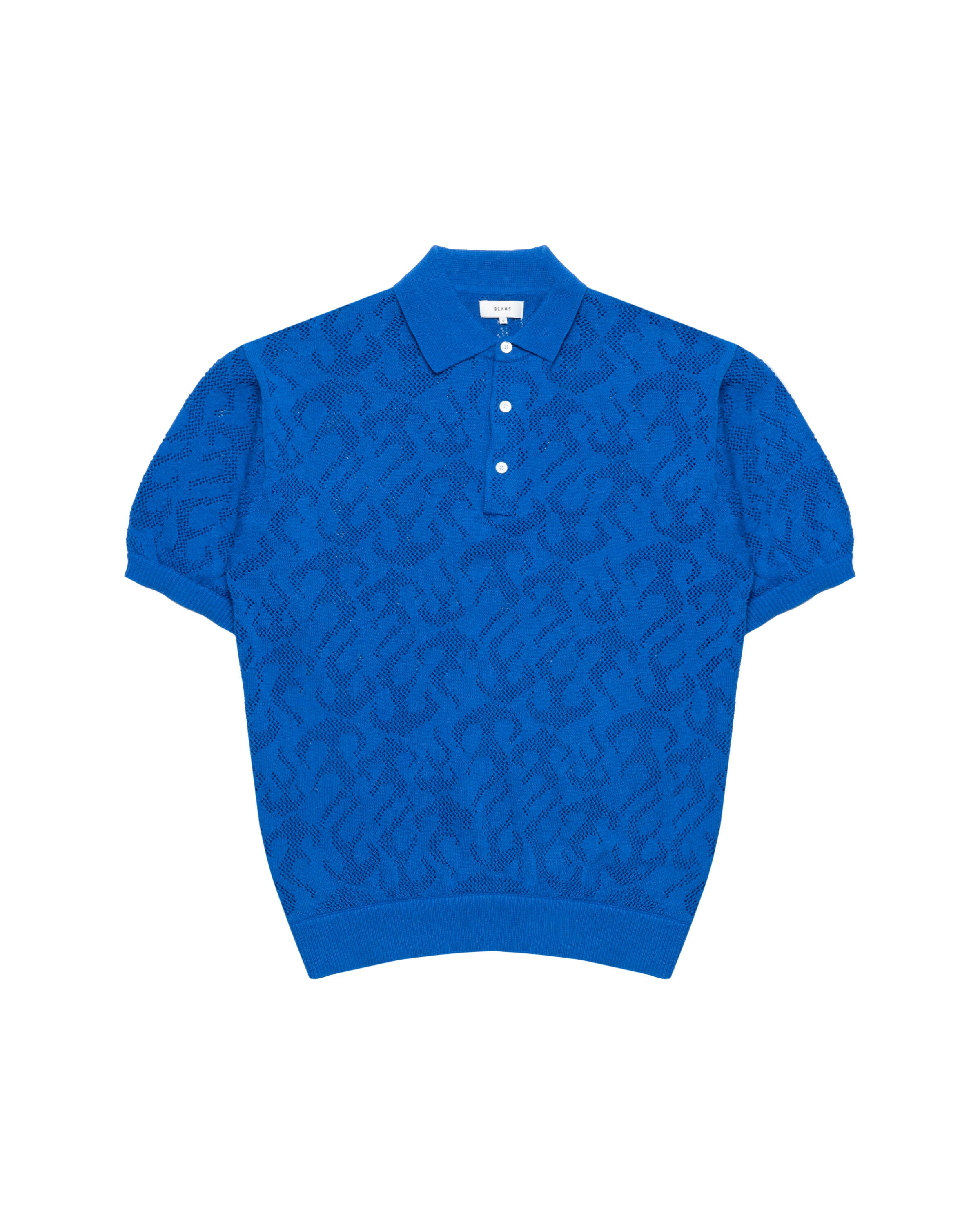 Beams 12 Gauge Mesh Polo Shirt