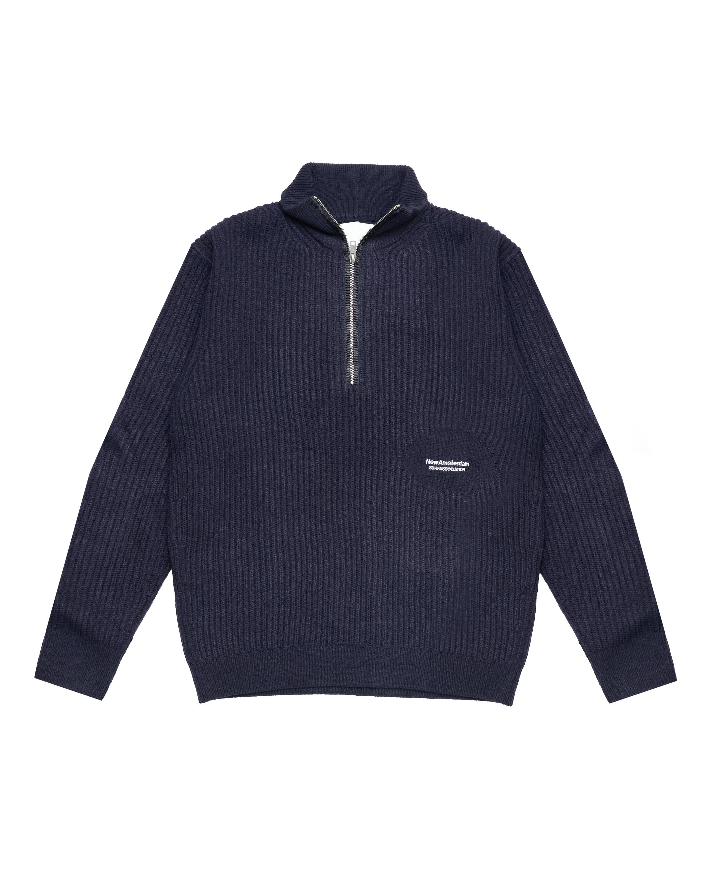 NEW AMSTERDAM SURF ASSOCIATION KNITTED HALF ZIP