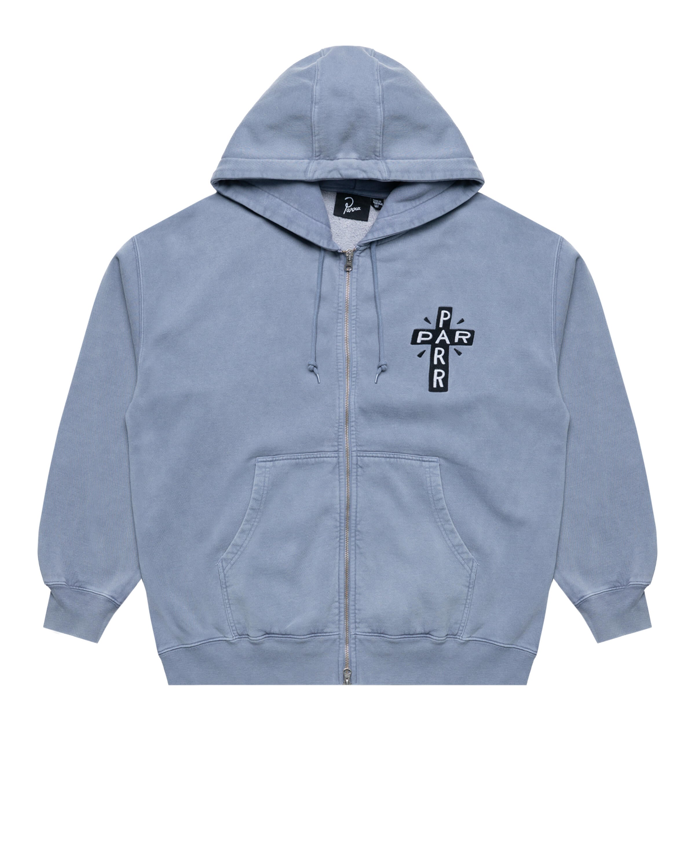 by Parra A Cross to bear zip hooded sweatshirt