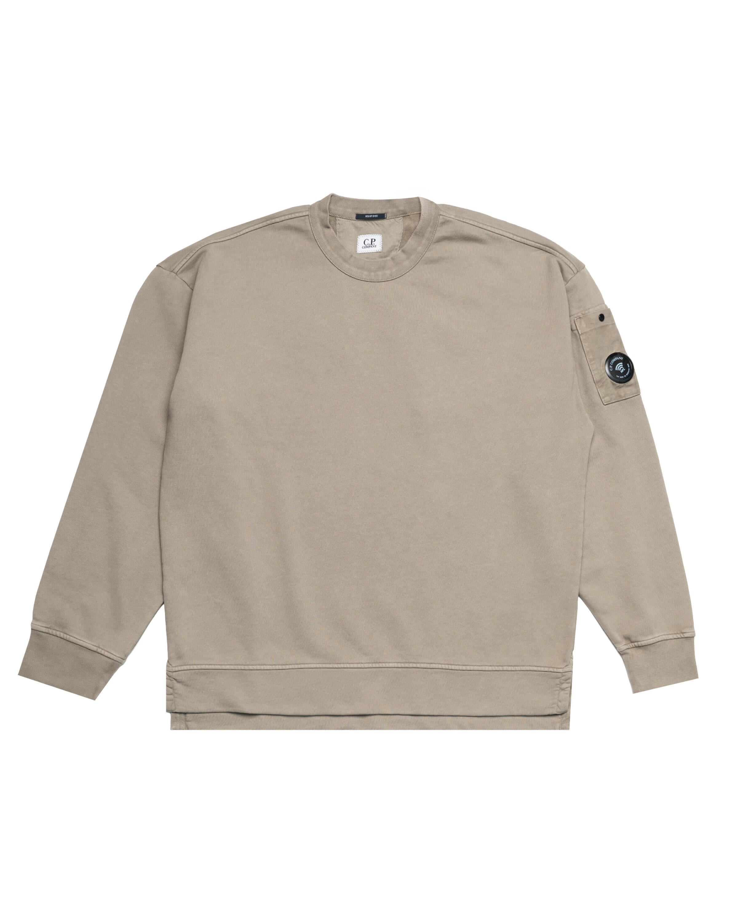 C.P. Company BRUSHED & EMERIZED DIAGONAL FLEECE BOXY Crewneck 21CMSS019A-006372M