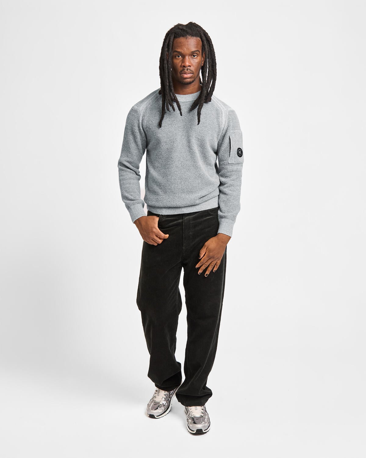 C.P. Company Knitwear Crew Neck In Fleece Knit - Image 3