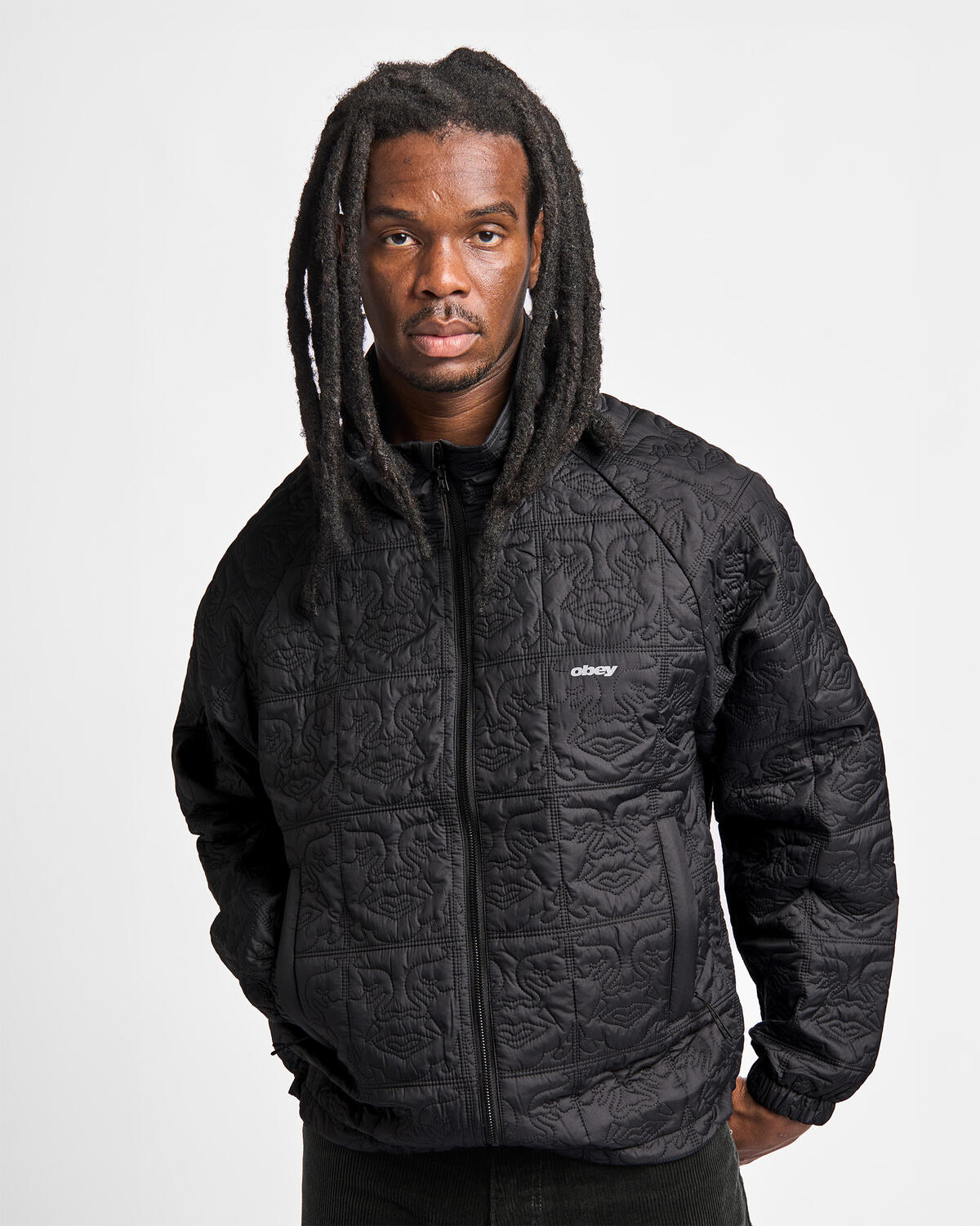 Obey Icon Quilted Jacket - Image 4