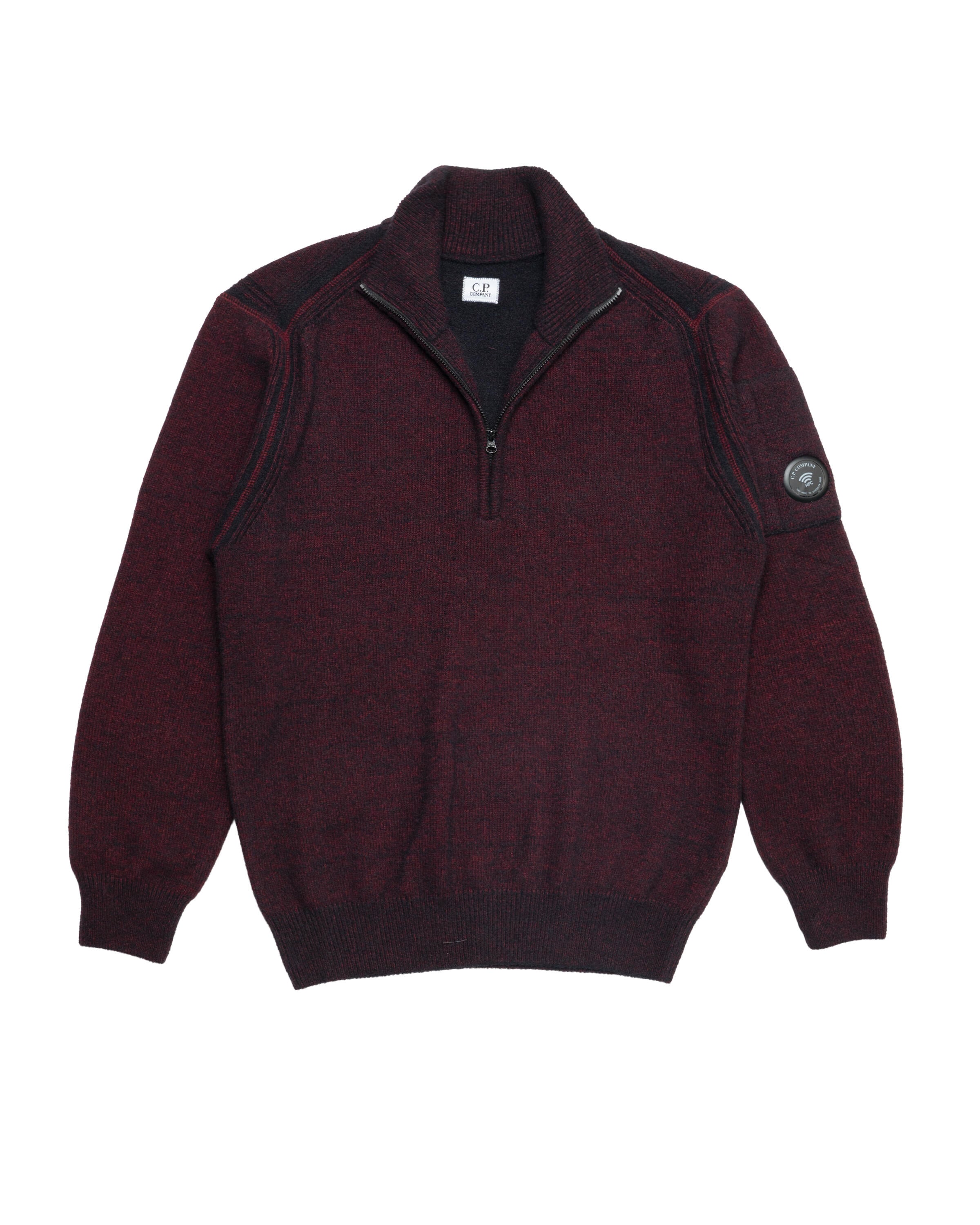 C.P. Company KNITWEAR POLO COLLAR IN FLEECE KNIT