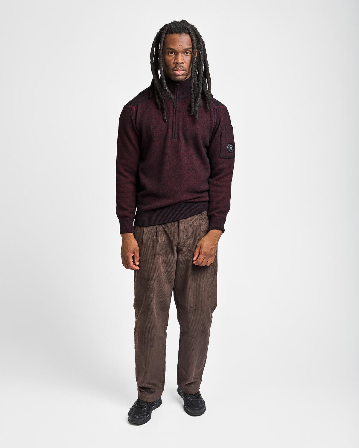C.P. Company Knitwear Polo Collar In Fleece Knit - Image 3