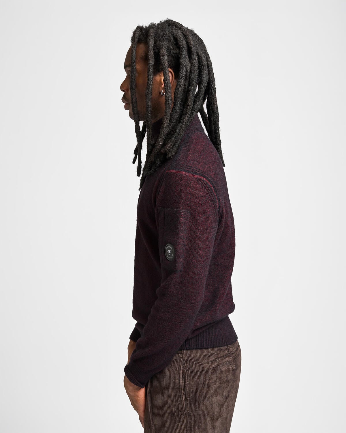 C.P. Company Knitwear Polo Collar In Fleece Knit - Image 5